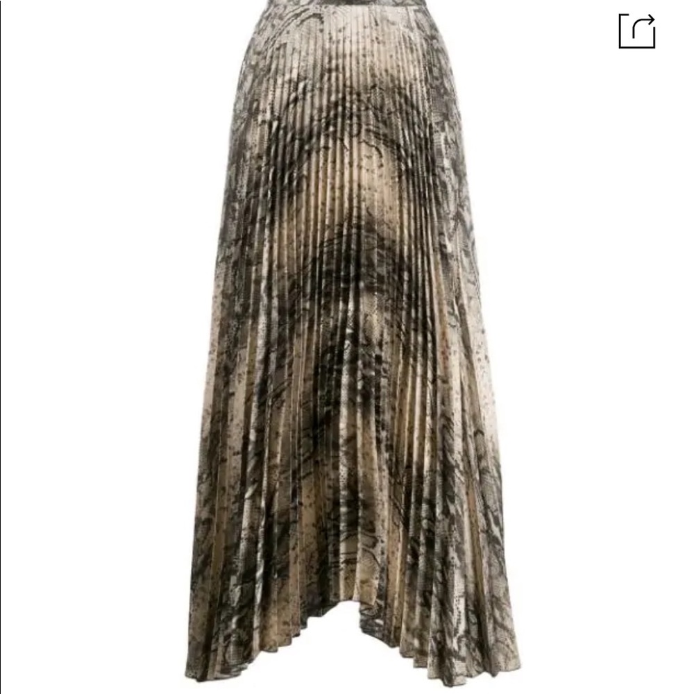 Wandering snakeskin midi skirt size 36 xxs - Picture 2 of 13